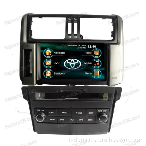 Car DVD GPS Navigation System for Blueooth Stereo Headunit Autoradio for Toyota Prado 2010 with Original Amplifier (C8011TP)